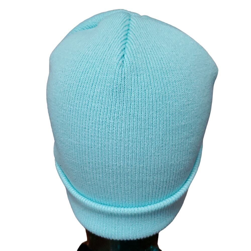 Blue "Happy Camper" Beanie Hat | Size OS - Picture 3 of 3